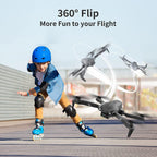 4DV13 Drone with 1080P HD FPV Camera for Kids Adults,Remote Control Helicopter Quadcopter for Beginners Boy Toys Gift,Waypoint Functions,Altitude Hold, Gesture Selfie,3D Flips,2 Batteries,Black
