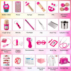 Doctor Kit for Kids Girls, 34 Pcs Kids Doctor Kit for Toddlers 3-5 with Medical Storage Bag & Real Stethoscope, Pretend Play Set for Boys Girls Fun Role Playing Game