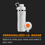 'Overtime' 22Oz Stainless Steel Water Bottle, Twist Cap, Grey