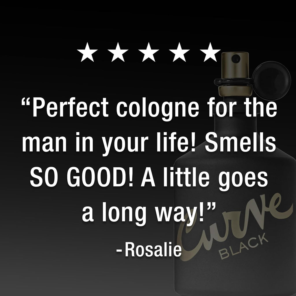 Black for Men, Cologne Spray with Casual Day or Night Scent, 4.2 Oz