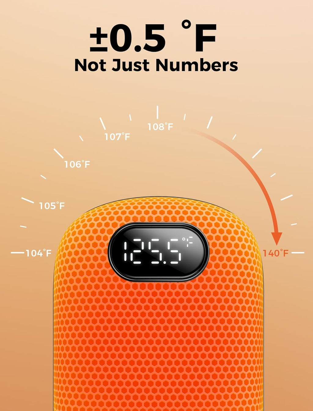 10000Mah*2 Hand Warmers Rechargeable 2 Pack, 0.5°F Precision Smart Magnetic Sync Link, 20H Safe Heating, 13.5In² Large Heating Area, Gifts for Christmas, Hunting, Golf, Camping, Skiing