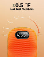 10000Mah*2 Hand Warmers Rechargeable 2 Pack, 0.5°F Precision Smart Magnetic Sync Link, 20H Safe Heating, 13.5In² Large Heating Area, Gifts for Christmas, Hunting, Golf, Camping, Skiing