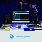 4-Pack Wedge Design Acoustic Foam Panels, 48" X 24" X 2" High-Density Soundproof Foam Wall Panels for Wall, Ceiling, Quick-Recovery Noise Dampening Panels for Office, Studio and Home