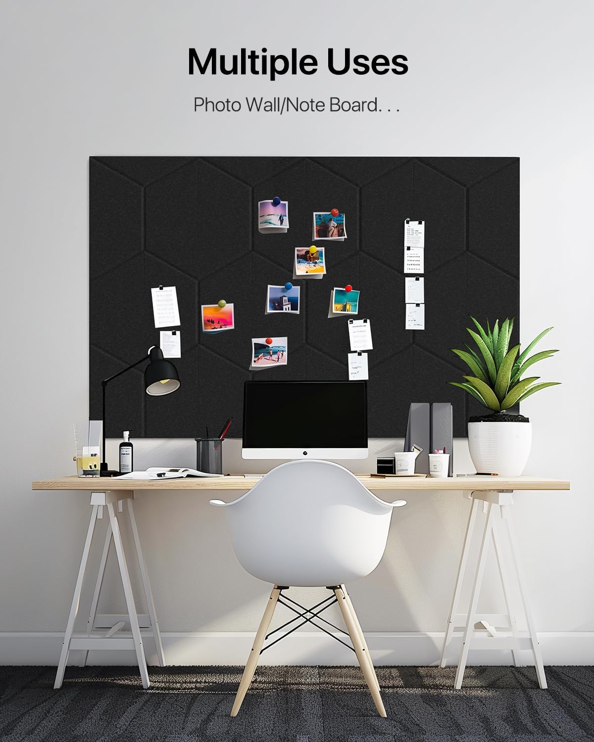 Sound Proof Foam Panels, 12 Pack Self Adhesive, High Density Soundproofing for Walls, Home Studio, Living Room 12" X 10" X 0.4" Y-Line Black