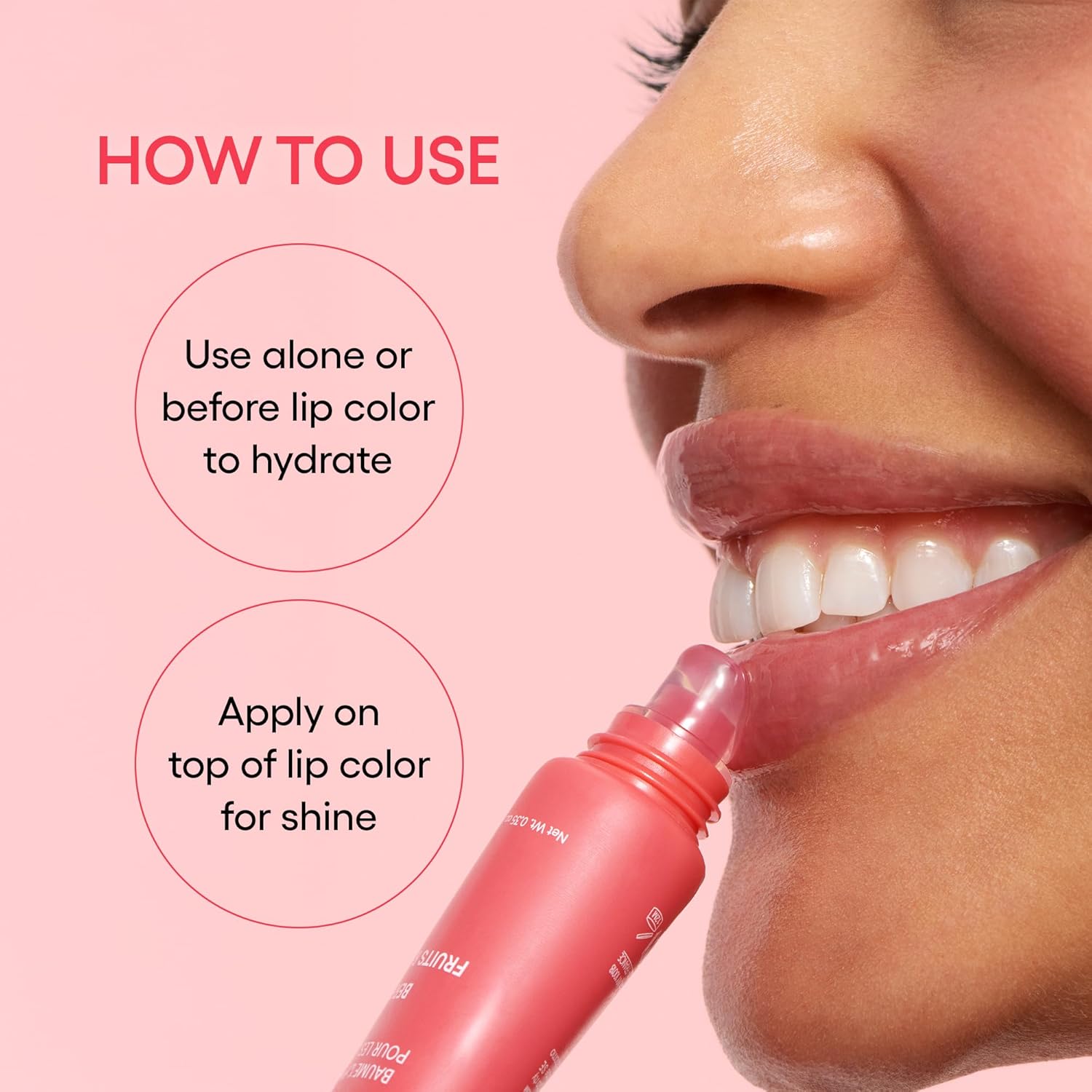 Lip Glowy Balm: Sheer Tinted Lip Moisturizer with Shea Butter, for Hydrating Shine & Soft Lips