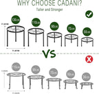 5-Pack Metal Plant Stands for Outdoor Indoor, Anti-Rust Iron Flower Pot Stand, Heavy Duty Plant Pot Shelf for Multiple Plant, Decoration Racks for Home, Patio & Garden