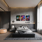 Gaming Room Canvas Wall Art Set of 3, Game Posters Wall Decor, Gamer Paintings Picture Print for Boys Room Kids Game Room Bedroom Boys Home Decoration 12X16 in Unframed