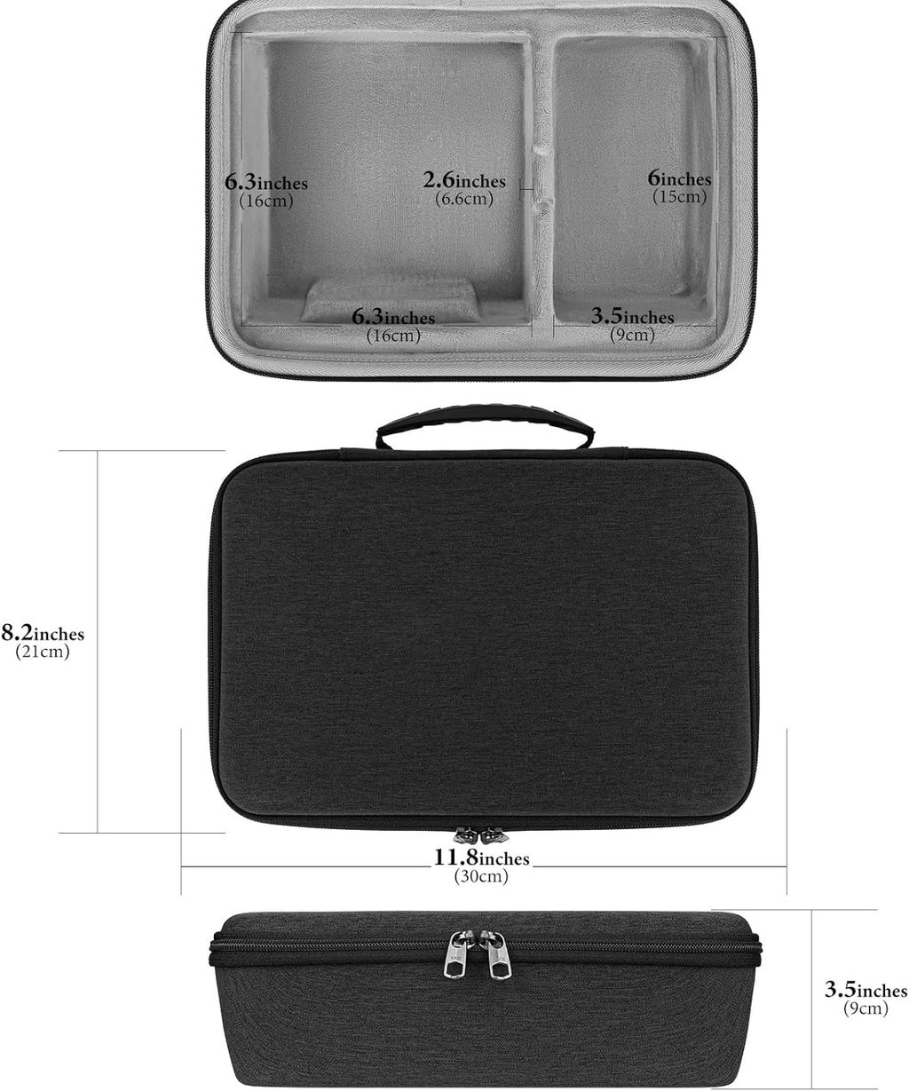 Audio Interface Carrying Case, Hard Shell Travel Bag Compatible with Universal Audio Apollo Twin X Duo/Apollo Twin X Quad/Apollo Twin X DUO Gen 2/Apollo Twin X QUAD Gen 2 (Dark Gray)