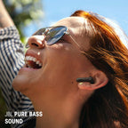Vibe Beam 2 - True Wireless Noise Cancelling Earbuds Pure Bass Sound & Smart Ambient Technology, 4Mics for Crisp, Clear Calls, up to 40Hrs of Playback, IP54 Dust & Water Resistant (Black)
