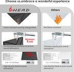 8 Pack Self-Adhesive Soundproof Wall Panels, 12 X 12 X 0.47 in Sound Proof Foam Panels for Walls, 1.2Lb/Ft³ High Density, Thicker 0.47In, Acoustic Panel, Peel and Stick Wall Panel Studio Black