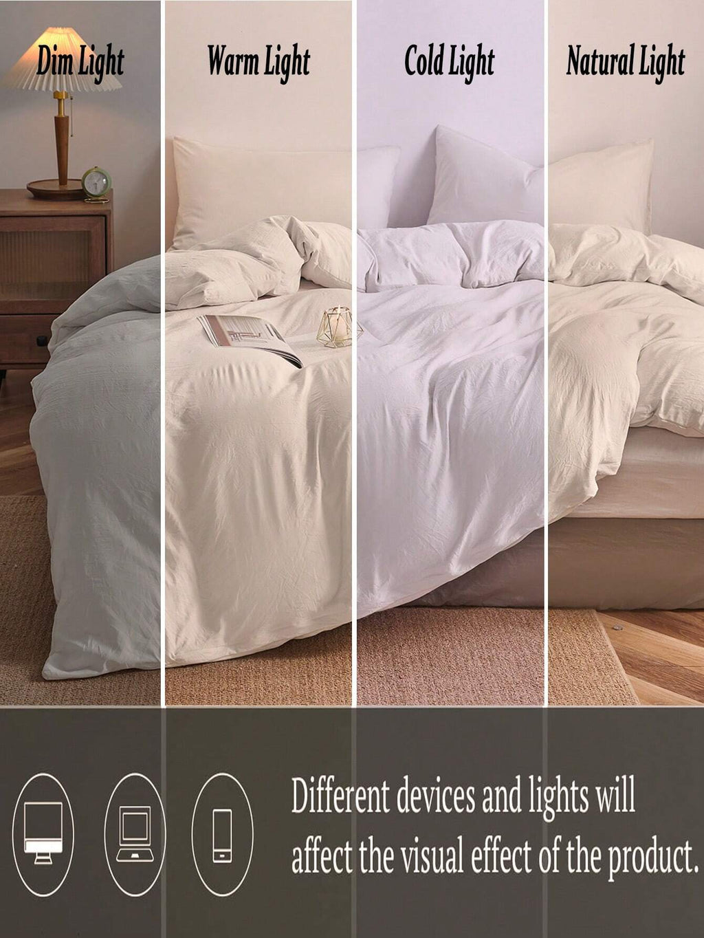 Plain Beige Duvet Cover Set Boho Farmhouse Bedding Set 3 Pieces Decor Beige Comforter Cover Soft Microfiber Duvet Cover for Boys Girls 1 Duvet Cover 2 Pillowcases No Comforter School Bedding