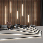 LED Recessed Lighting Kit - 6Pcs Self-Adhesive White LED Light with Smart Switch, 3000K Touching Switch Light for Wood Slat Wall Panels, Headboards, Stairs, Home Decor, under Cabinet Strip Light