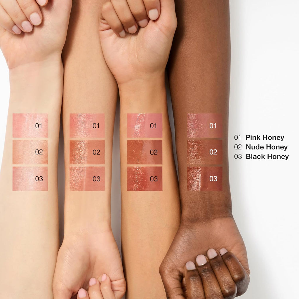 Almost Lipstick Tinted Lip Balm in 3 Iconic Shades Black Honey, Pink, and Nude Honey | Sheer + Lightweight