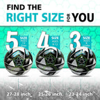 Soccer Ball Size 5&Size 3 for Youth and Adults,Indoor Training Practice Soccer Ball,Gift Idea for Kid with 1 Pump 1 Net Bag and 2 Needle