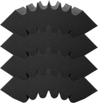 Acoustic Foam Panels, 4 Pack 16.5 X 6.3 X 12 Inches, Adhesive High Density Soundproof Wall Panels,Fire-Resistant Acoustic Panel,Sound Dampening Absorbing Panel for Studio Wall and Ceiling,Black