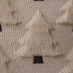 Christmas Pillow Covers 18X18 Inch Set of 2 Xmas Decorations Soft Plush Faux Fur Wool Beige Christmas Tree Throw Pillow Cases Winter Holiday Decor for Sofa Living Room PT-002C18