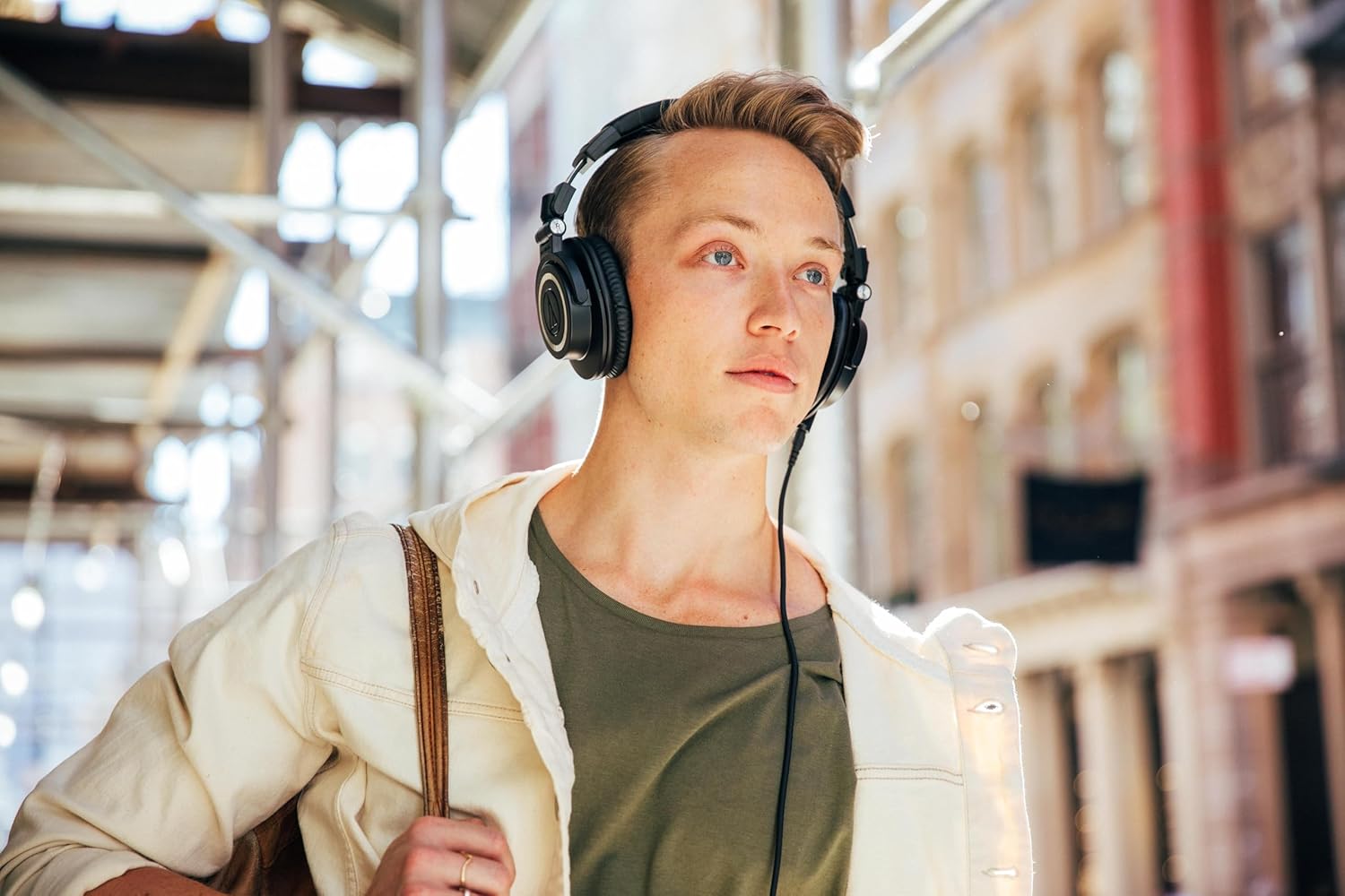 Ath-M50X Professional Studio Monitor Headphones, Black