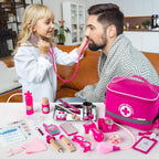 Doctor Kit for Kids Girls, 34 Pcs Kids Doctor Kit for Toddlers 3-5 with Medical Storage Bag & Real Stethoscope, Pretend Play Set for Boys Girls Fun Role Playing Game