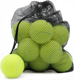 Tennis Balls, 12 Pack Advanced Training Tennis Balls Practice Balls, Come with Mesh Bag for Easy Transport, Good for Beginner Training Ball