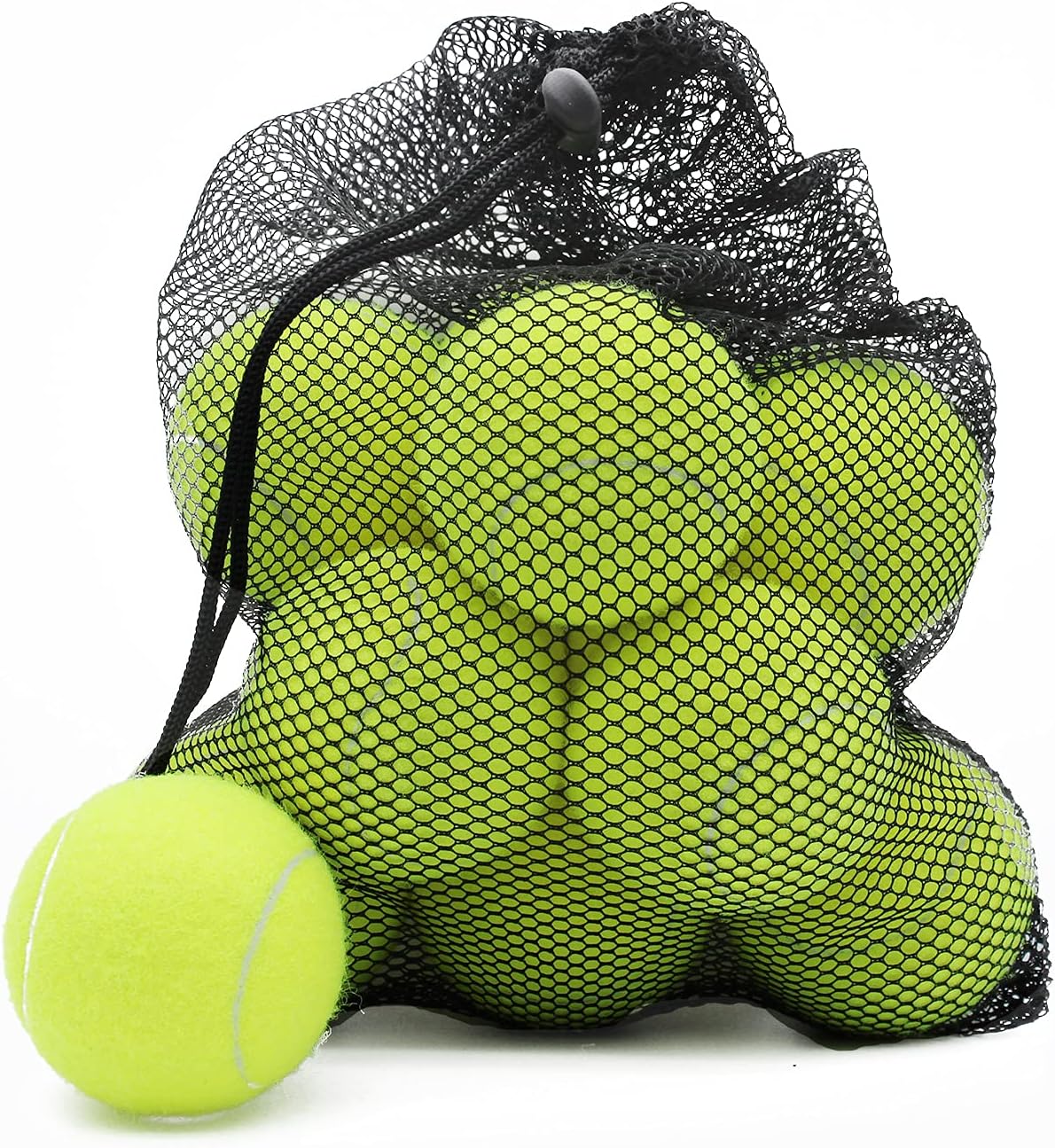 Tennis Balls, 12 Pack Advanced Training Tennis Balls Practice Balls, Come with Mesh Bag for Easy Transport, Good for Beginner Training Ball