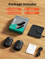 10000Mah*2 Hand Warmers Rechargeable 2 Pack, 0.5°F Precision Smart Magnetic Sync Link, 20H Safe Heating, 13.5In² Large Heating Area, Gifts for Christmas, Hunting, Golf, Camping, Skiing