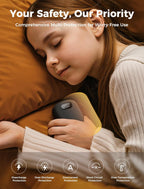 10000Mah*2 Hand Warmers Rechargeable 2 Pack, 0.5°F Precision Smart Magnetic Sync Link, 20H Safe Heating, 13.5In² Large Heating Area, Gifts for Christmas, Hunting, Golf, Camping, Skiing