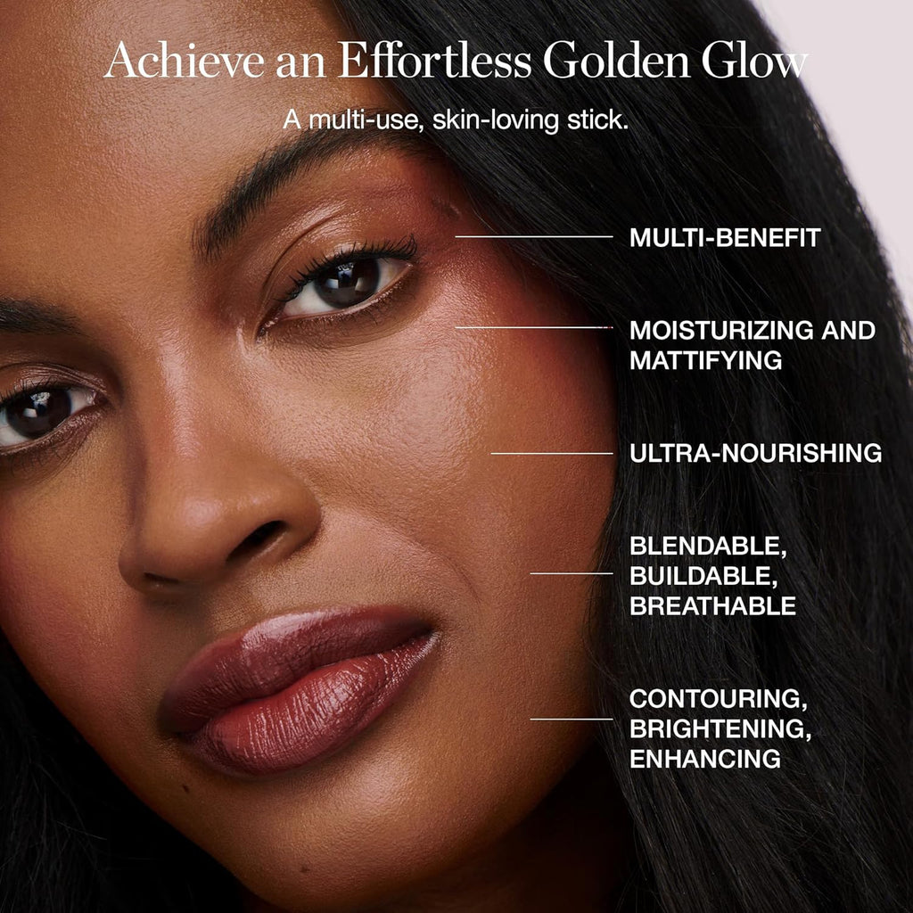 Face Stick Trio - Golden Contour Stick Makeup Collection - Certified Organic Bronzer, Blush Stick, and Highlighter Stick for a Flawless Look