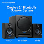 Eris 3.5 Studio Monitors, Pair — Powered, Active Monitor Speakers for near Field Music Production, Desktop Computer, Hi-Fi Audio