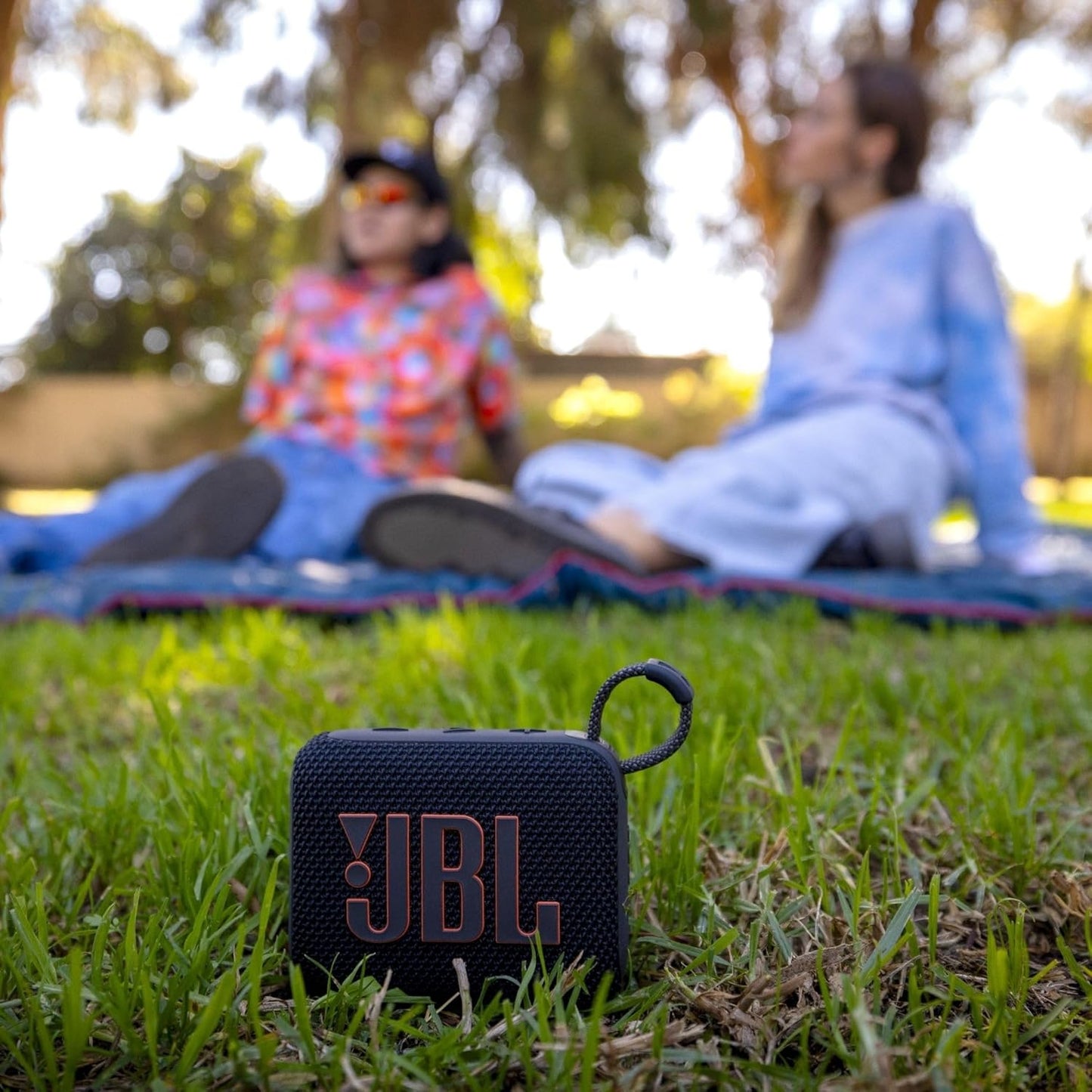Go 4 - Ultra-Portable, Waterproof and Dustproof Bluetooth Speaker, Big Pro Sound with Punchy Bass, 7-Hour Built-In Battery, Made in Part with Recycled Materials (Black)