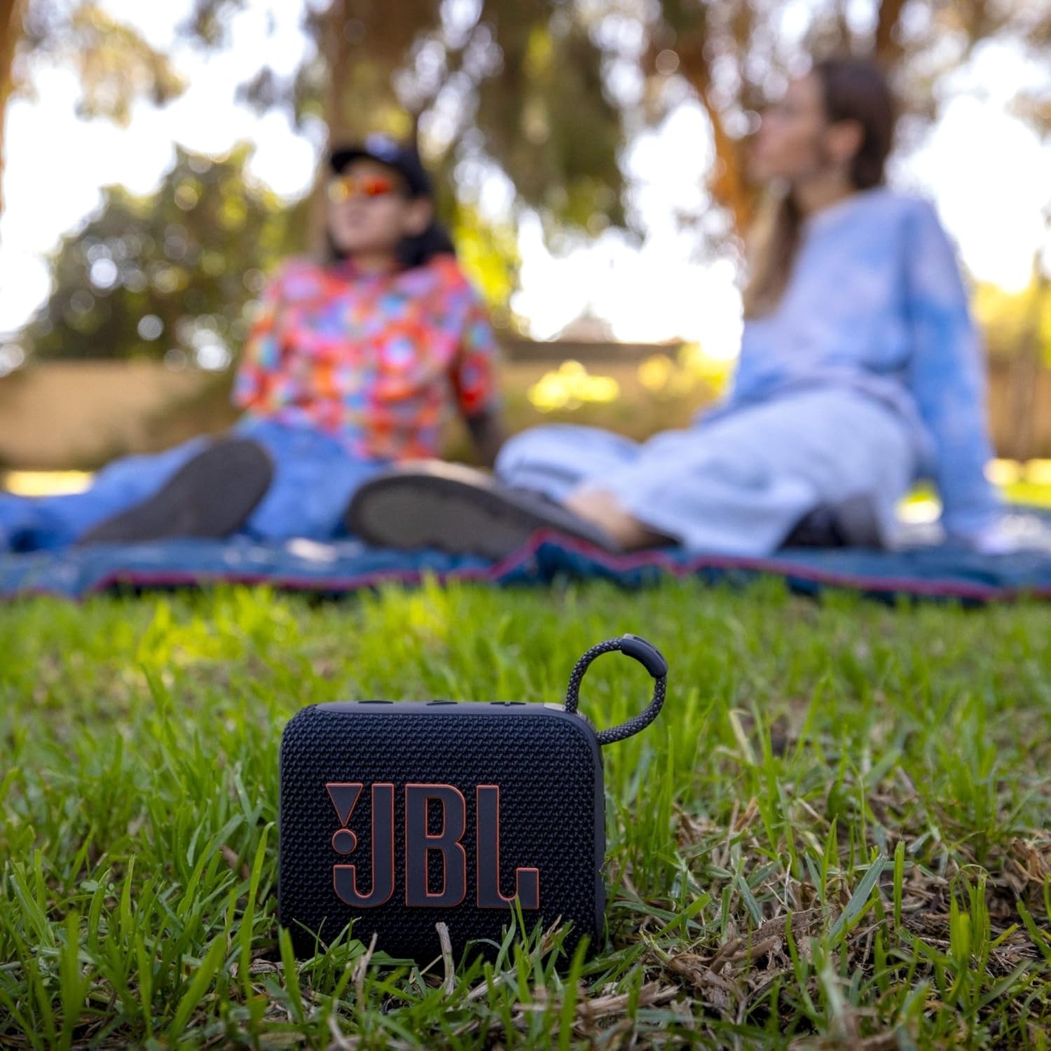 Go 4 - Ultra-Portable, Waterproof and Dustproof Bluetooth Speaker, Big Pro Sound with Punchy Bass, 7-Hour Built-In Battery, Made in Part with Recycled Materials (Black)