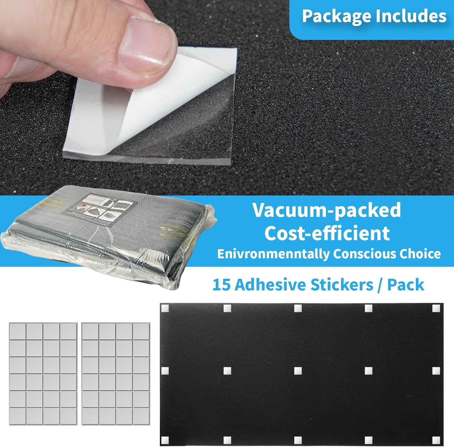 4-Pack Wedge Design Acoustic Foam Panels, 48" X 24" X 2" High-Density Soundproof Foam Wall Panels for Wall, Ceiling, Quick-Recovery Noise Dampening Panels for Office, Studio and Home