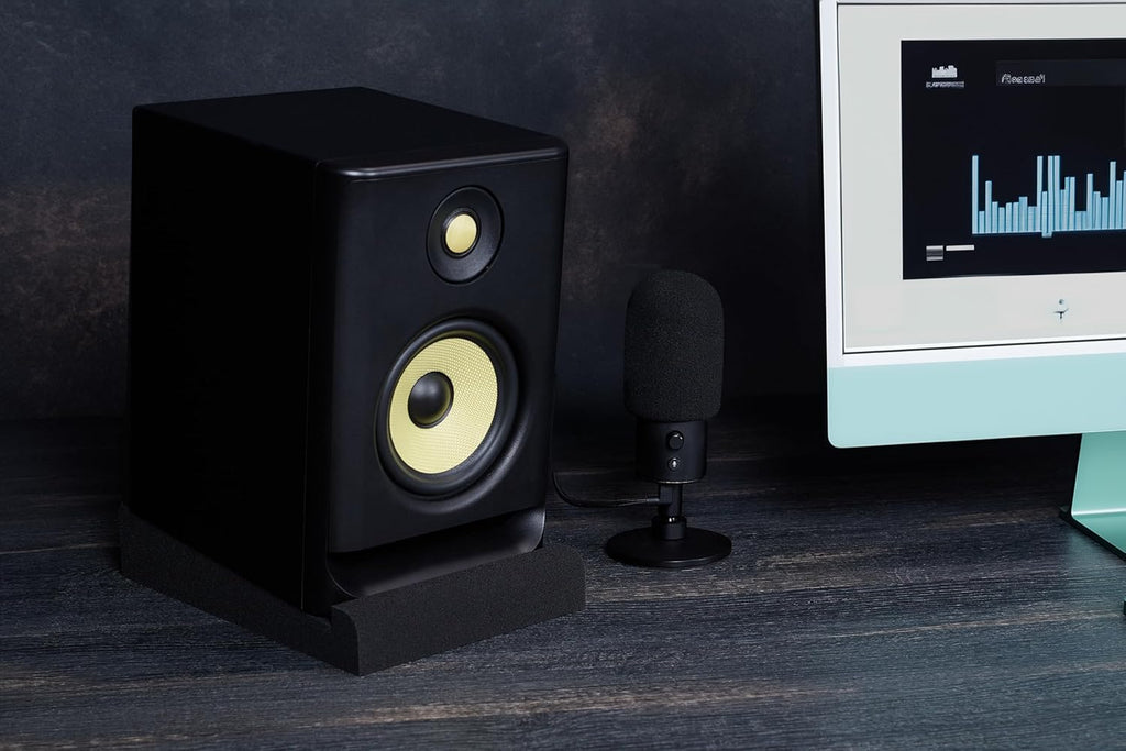 - Studio Monitor Isolation Pads for 5 Inch Monitors, Pair of Two High Density Acoustic Foam Which Fits Most Speaker Stands | Smpad 5