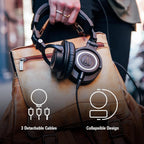 Ath-M50X Professional Studio Monitor Headphones, Black