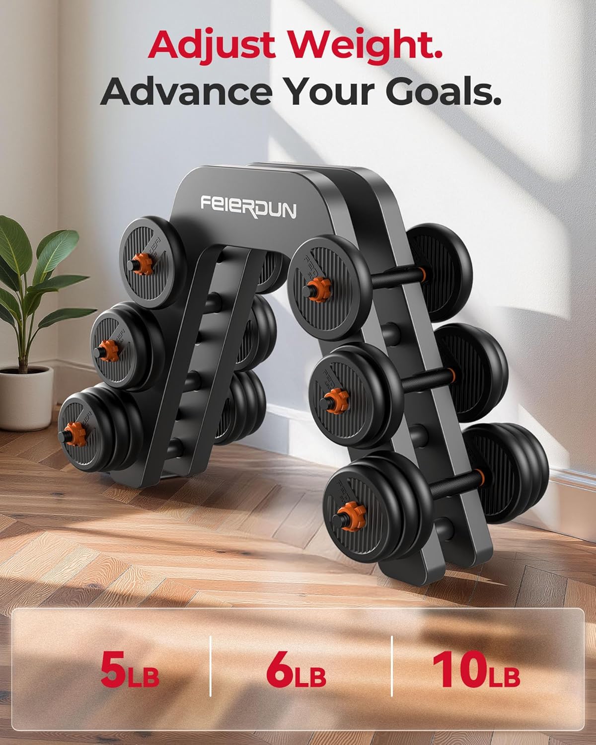 Adjustable Dumbbells, 20/30/40/45/70/90Lbs Free Weight Set with Connector, 5 In1 Dumbbells Set Used as Barbell, Kettlebells, Push up Stand, Weight Plate, Fitness Exercises for Home Gym Suitable Men/Women
