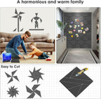 8 Pack Self-Adhesive Soundproof Wall Panels, 12 X 12 X 0.47 in Sound Proof Foam Panels for Walls, 1.2Lb/Ft³ High Density, Thicker 0.47In, Acoustic Panel, Peel and Stick Wall Panel Studio Black