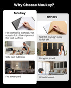 Acoustic Panels 4 PCS, 2.4“ Thick Fiberglass Soundproof Wall Panels 24''X12'', Self-Adhesive Sound Absorbing Panels for Studios, Office, Home Theater (Gray)