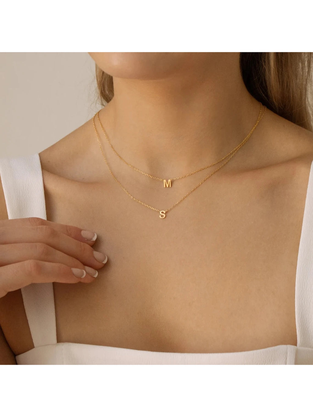 Stainless Steel Initial Necklace for Women A-Z Alphabet Capital Letter Pendant Necklaces Choker Fashion Jewelry Gift 2024