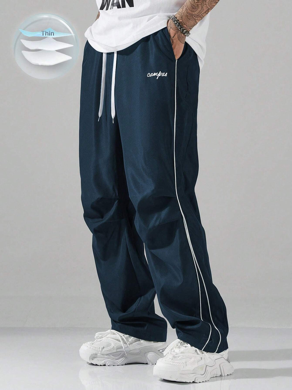 Manfinity Hypemode Men'S Street Collegiate Style Pants, for Fall