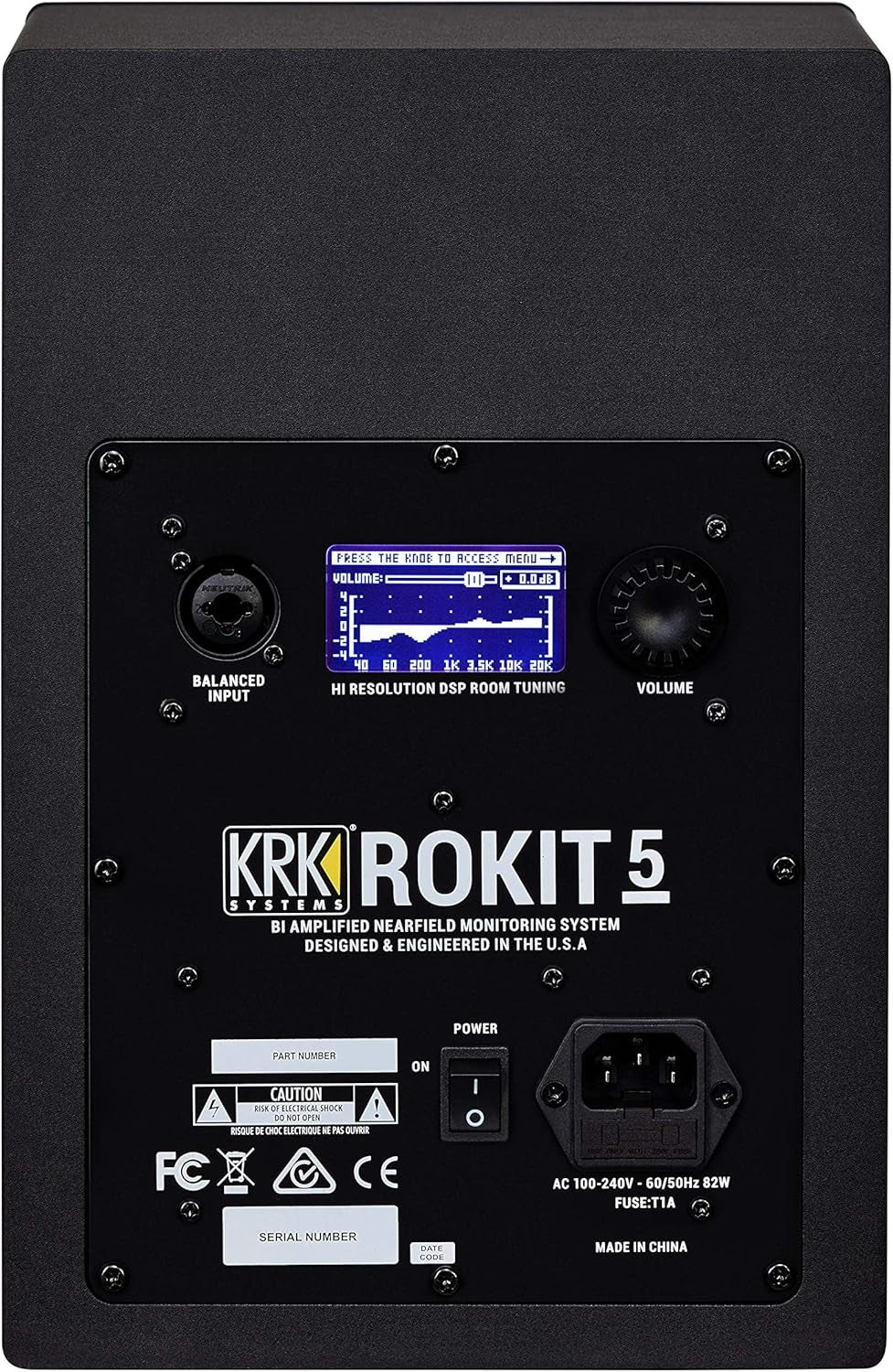 RP5 Rokit 5 G4 Professional Bi-Amp 5" Powered Studio Monitor Pair, Black