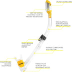 Adult Light Weight Premium Travel Snorkel Set - Mask & Fins Made in Italy - Palau Set: by , Quality since 1946