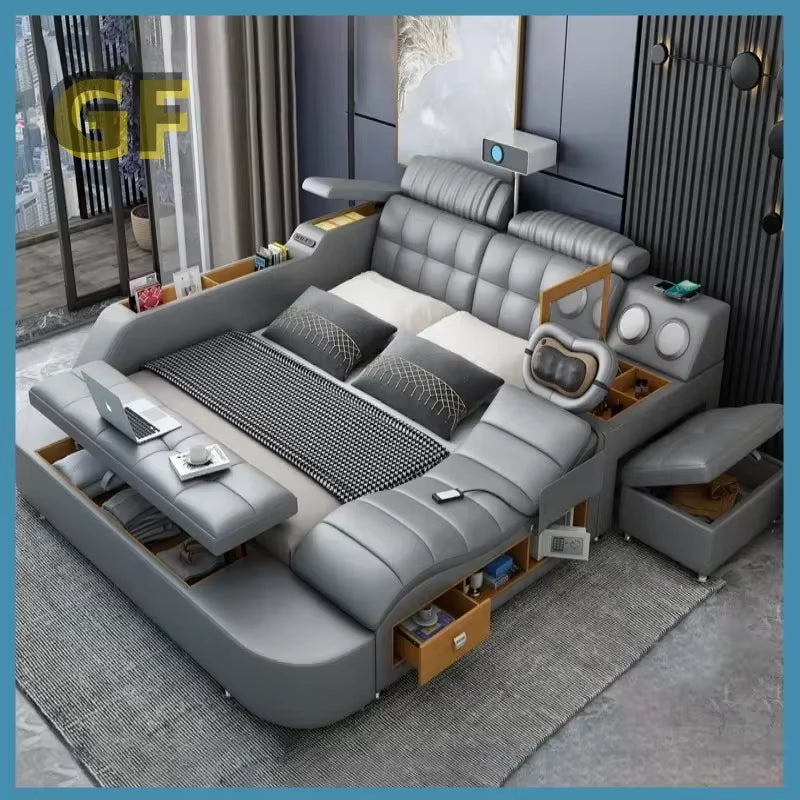 Modern Design Bedroom Furniture Bedroom Sets Bed Frame Multi-Functional Electric Massage Bed