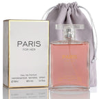 Paris for Her Eau De Parfum Spray Perfume, Fragrance for Women-Daywear, Casual Daily Cologne Set with Deluxe Suede Pouch- 3.4 Oz Bottle- Ideal EDT Beauty Gift for Birthday, Anniversary (3.4)