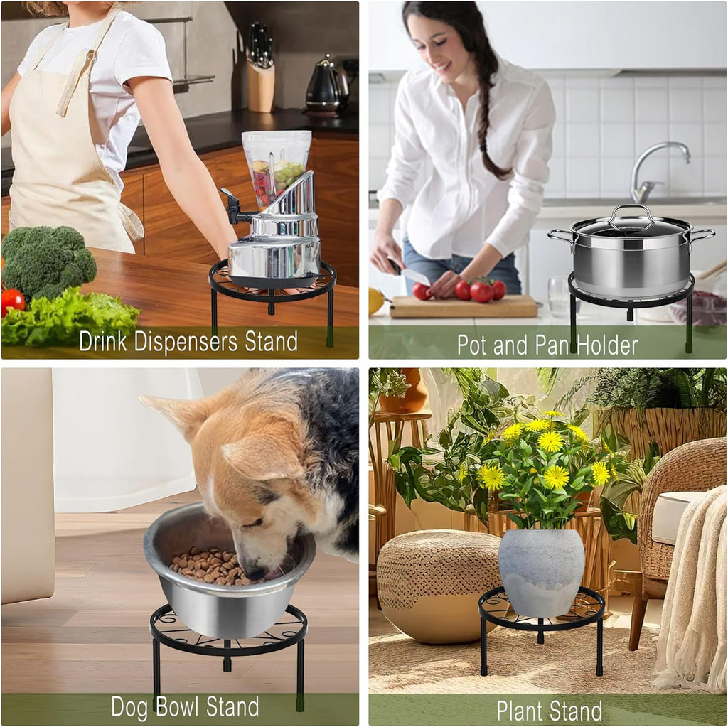 5-Pack Metal Plant Stands for Outdoor Indoor, Anti-Rust Iron Flower Pot Stand, Heavy Duty Plant Pot Shelf for Multiple Plant, Decoration Racks for Home, Patio & Garden