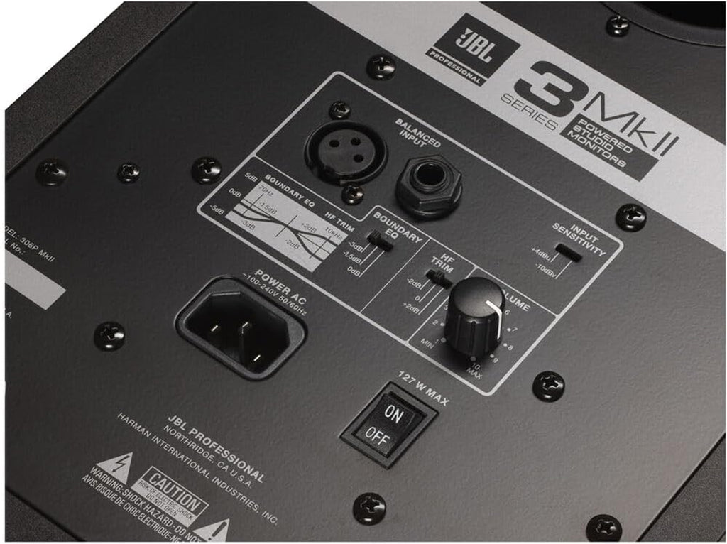 Professional 305Pmkii 5-Inch 2-Way Powered, Active Monitor Speaker for near Field Music Production, Studio Monitor, Desktop Computer, Hi-Fi Audio. Sold Individually, Black