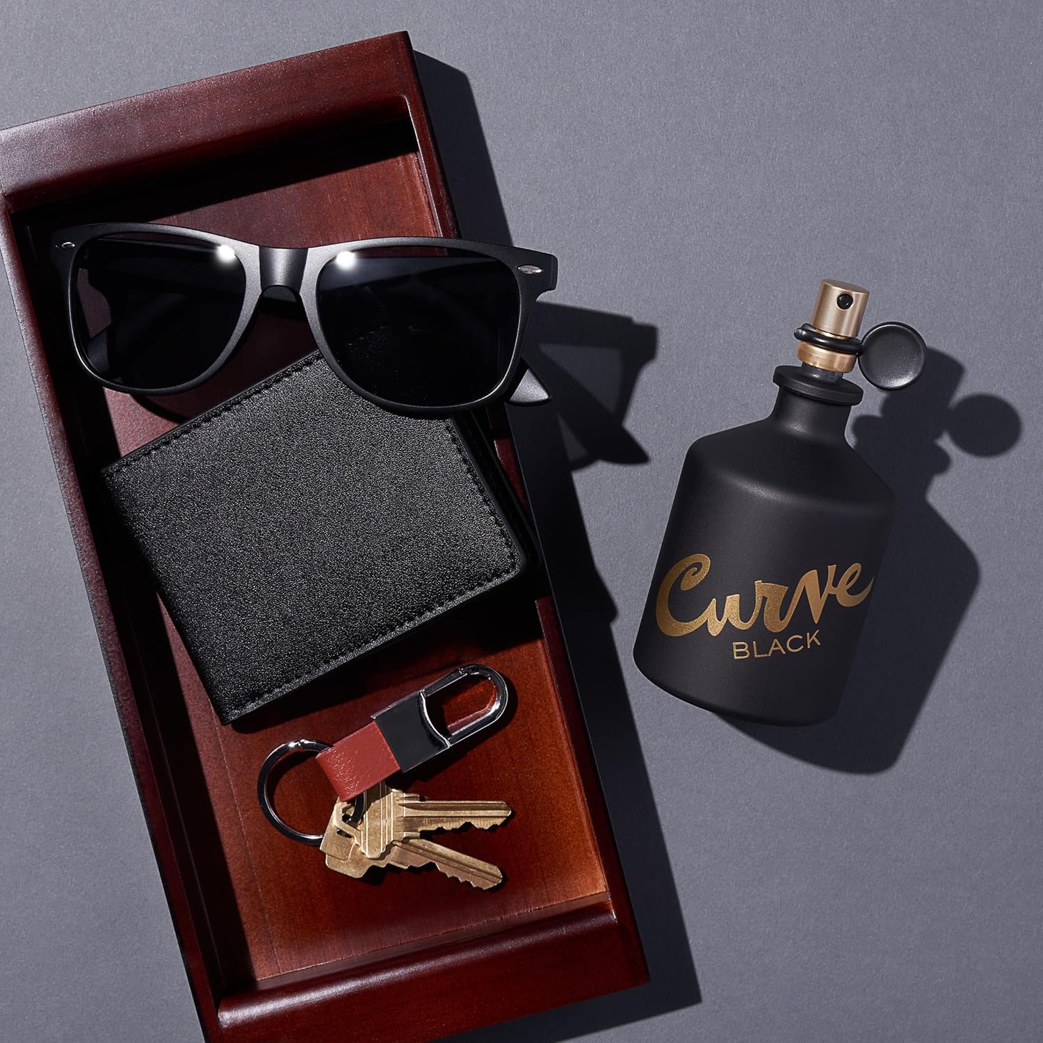 Black for Men, Cologne Spray with Casual Day or Night Scent, 4.2 Oz