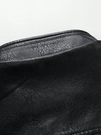 Men'S Fashion Leather Rave Jacket, for Fall Winter, Grunge