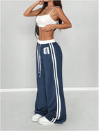 Women'S Baggy Sweatpants Wide Leg Ed Hardy Sweatpant Y2K Drawstring Pants Streetwear