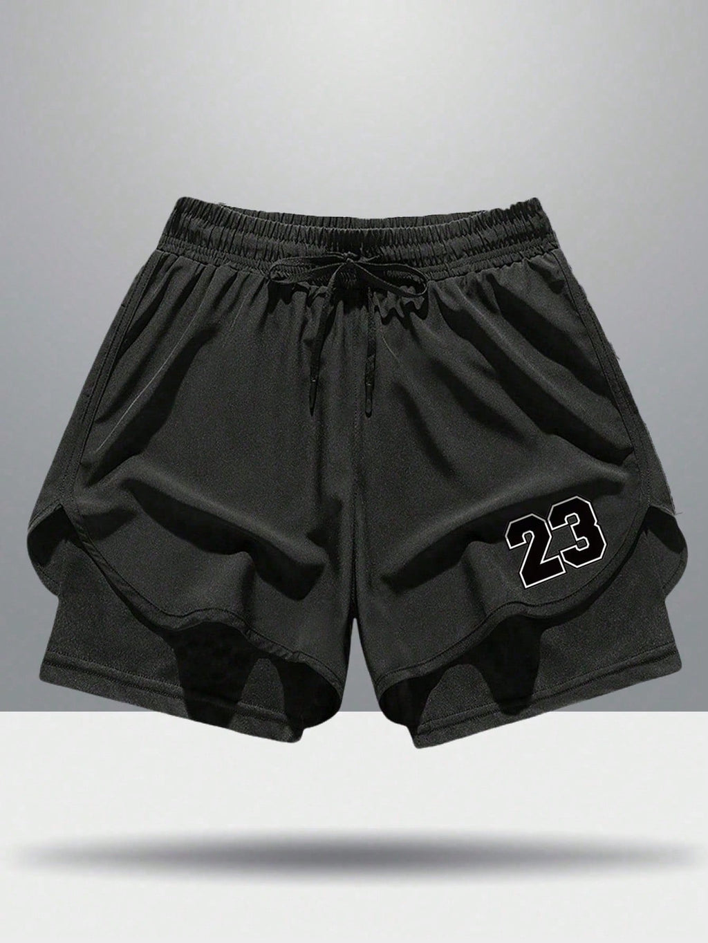 Men'S Casual Printed Elastic Breathable Quick-Dry Sports Shorts