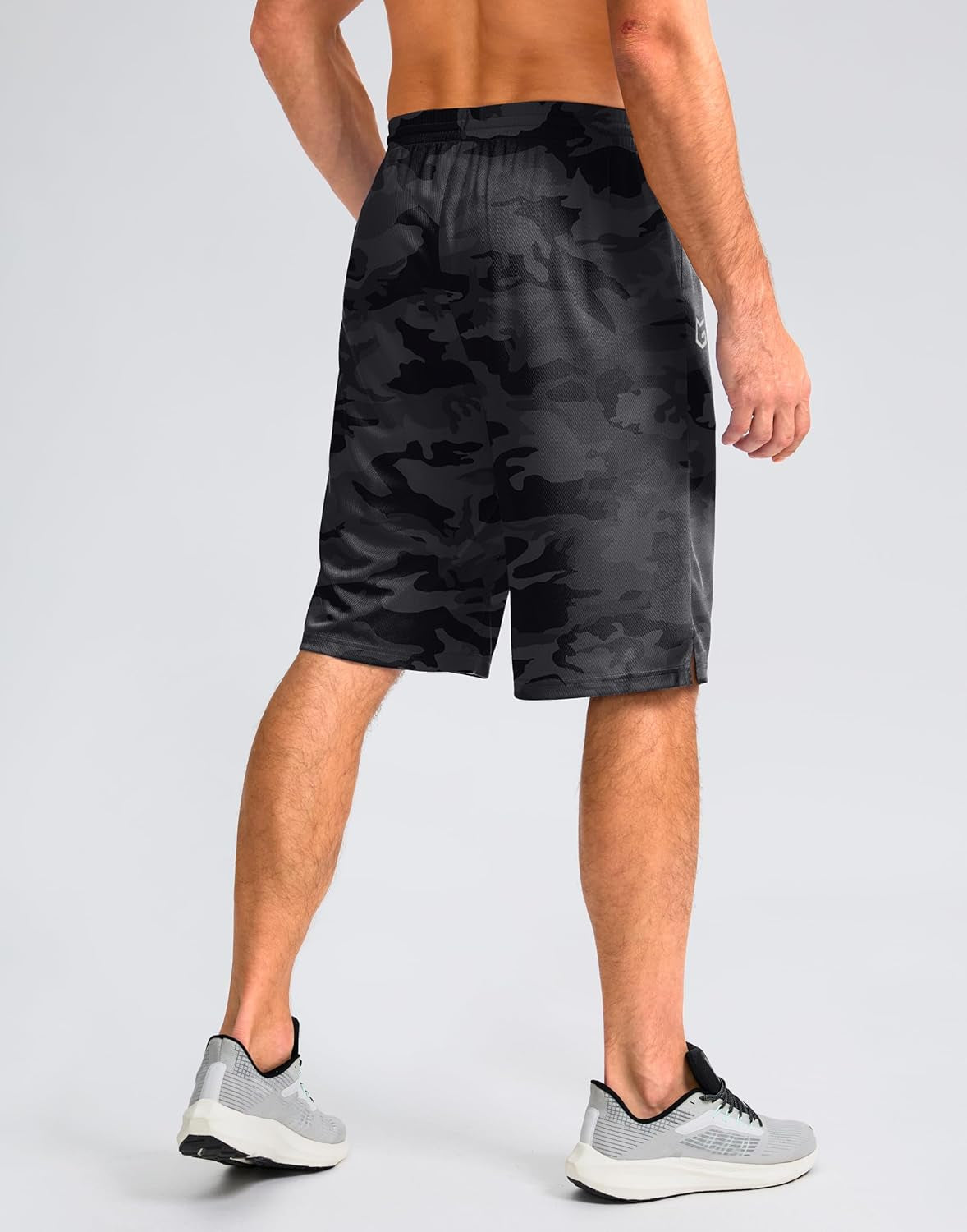 Men'S Athletic Shorts with Pockets 11" Long Basketball Shorts Lightweight Quick Dry Gym Workout Shorts for Men