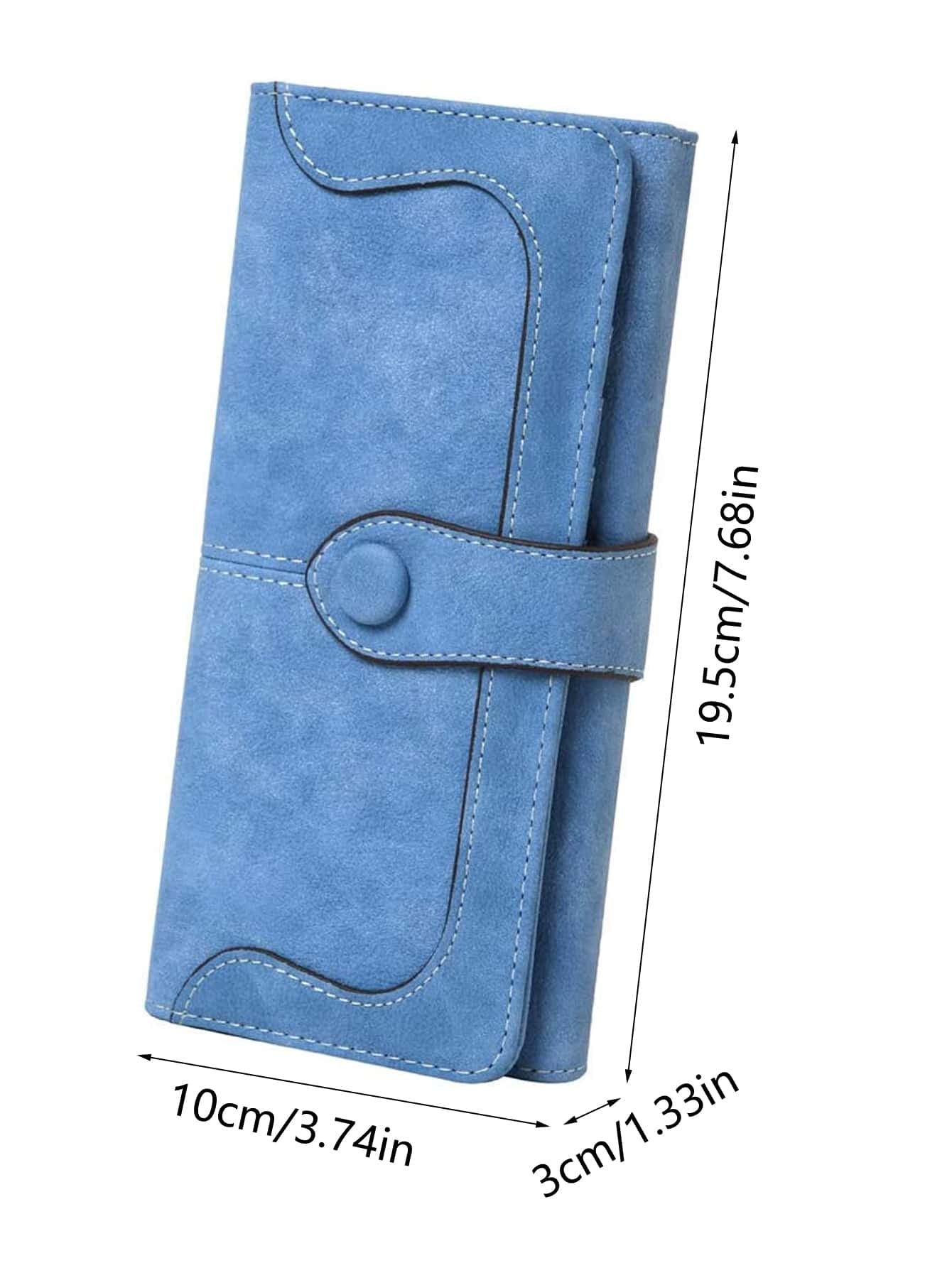 Stitch Detail Long Wallet